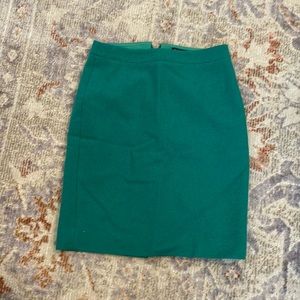 Green pencil skirt